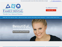 Tablet Screenshot of familydental.com