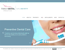 Tablet Screenshot of familydental.ie